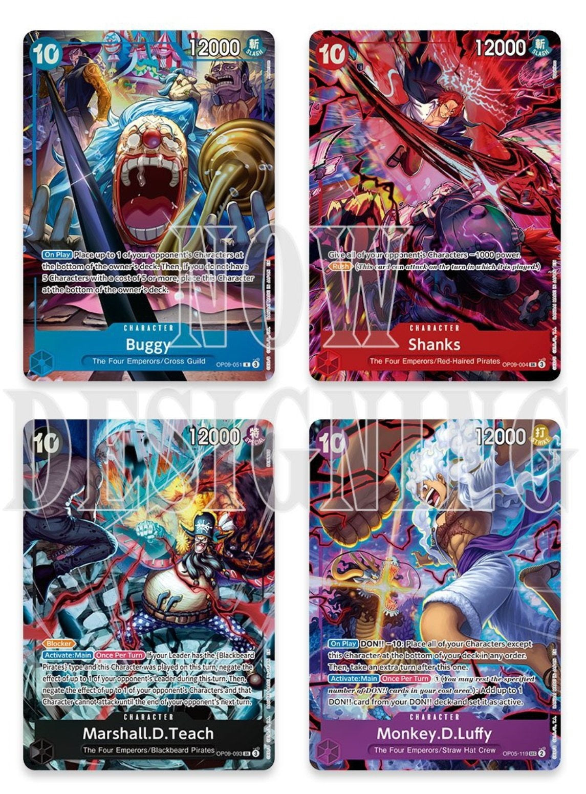 One Piece Card Game English Version 2nd Year Anniversary Set - Characters Cards