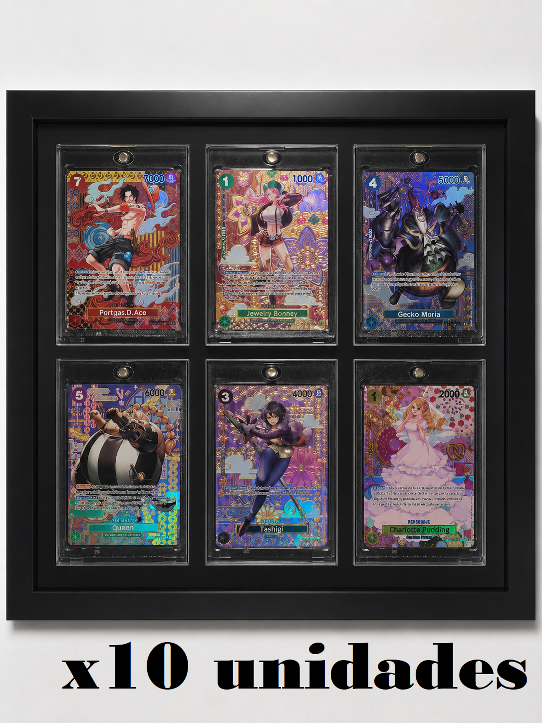 10 Cuadros Exposición cartas TCG de pared