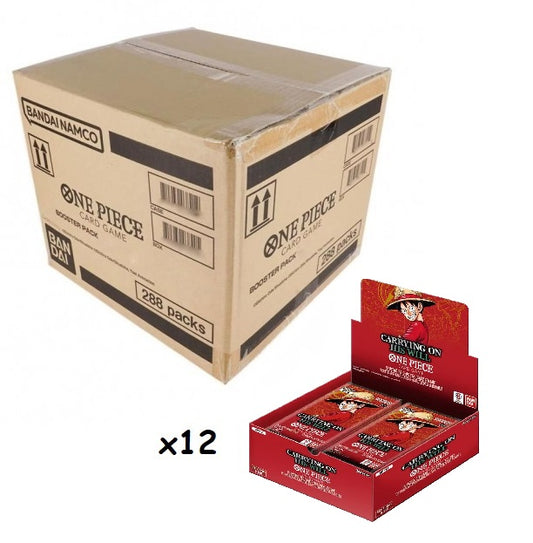 Caja de carton con una caja al lado de op13 indicando que en el producto se incluyen 12 unidades 