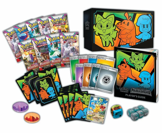 Elite Trainer Box ETB Evoluciones en Paldea TCG Pokémon - Contenido