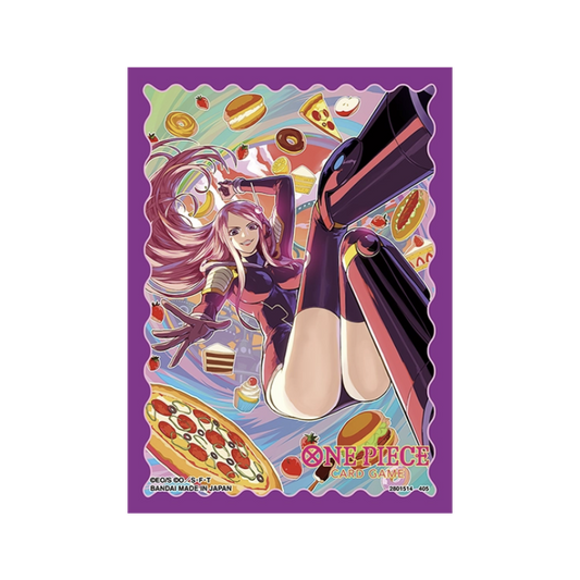 ilustracion de las fundas en las que se ve a bonney con su ropa de la isla de egghead